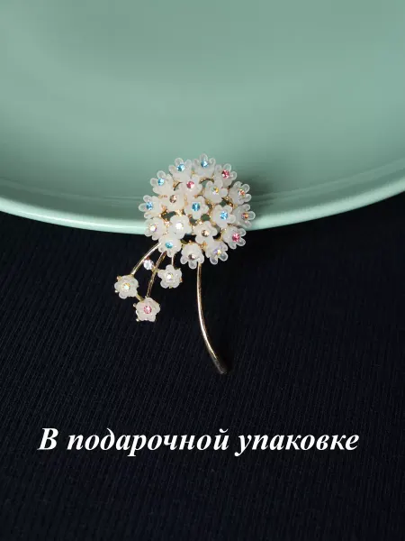 BrnJewelry Брошь бижутерия цветок