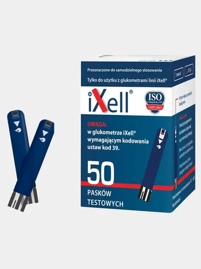 Тест-полоски для глюкометра IXell, 50 штук