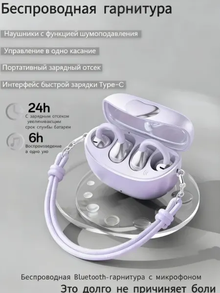 Спортивные беспроводные наушники с шумоподавлением