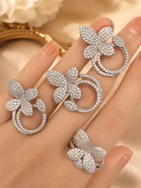 DIAMOND COLLECTION Комплект бижутерии цветы