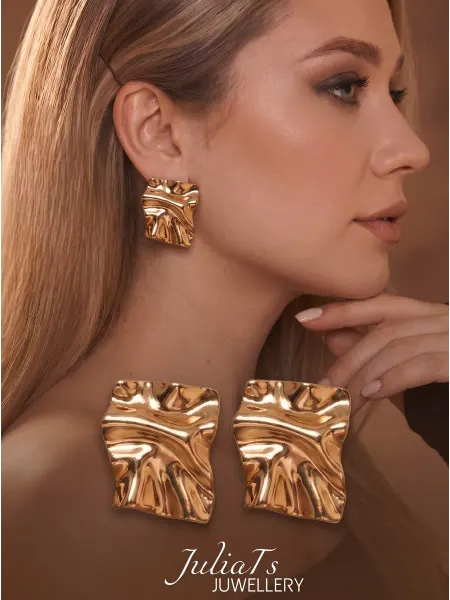 JuliaTs Серьги крупные бижутерия