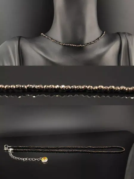 Valia Shop Чокер шпинель коричневый