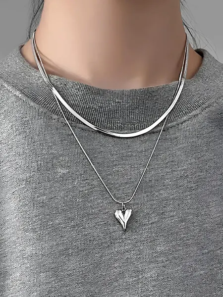 Polovinka Цепочка с сердечком на шею
