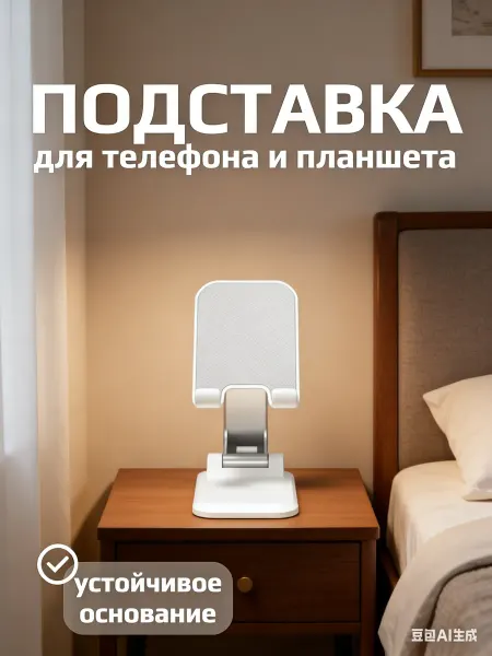 Процветание Подставка для мобильного телефона белая