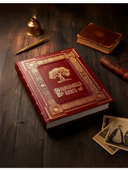 Книжный дом Бекетова Родословная книга Ампир экокожа в подарочной коробке