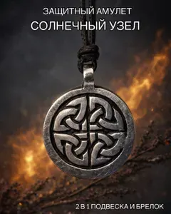 Подвеска, брелок, амулет защитный. Солнечный узел
