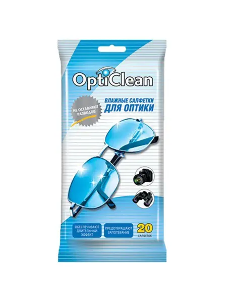 OptiClean Салфетки для оптики, 20 шт