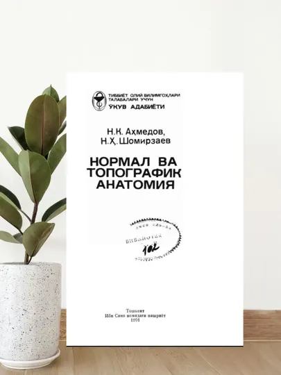 Нормальная и топографическая анатомия, Н.К.Ахмедов, Учебник для студентов медиков и ВУЗов
