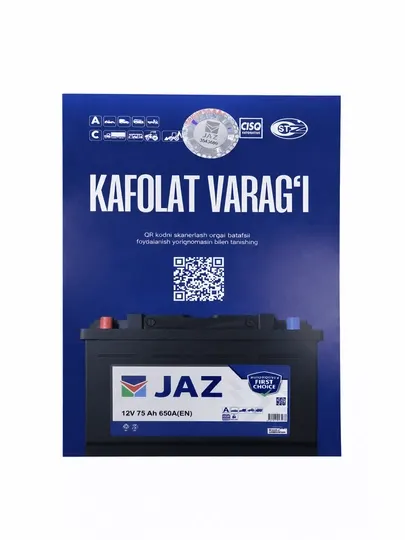 Автомобильный аккумулятор JAZ