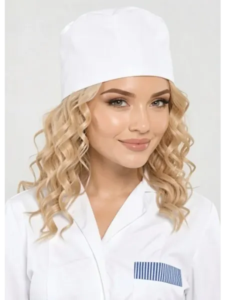 Бьютик Колпак медицинский белый, 2 шт