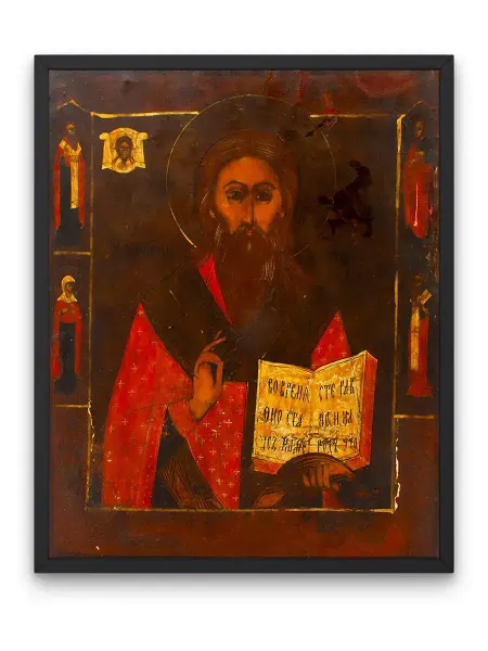 О! Мой Постер Плакат, Старинная икона Священномученик Антипий