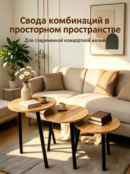 Журнальный столик Белый
