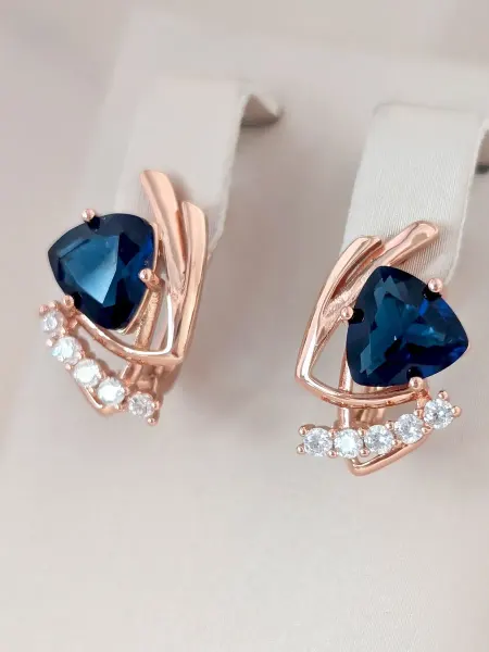 La_Luna Серьги бижутерия с камнями