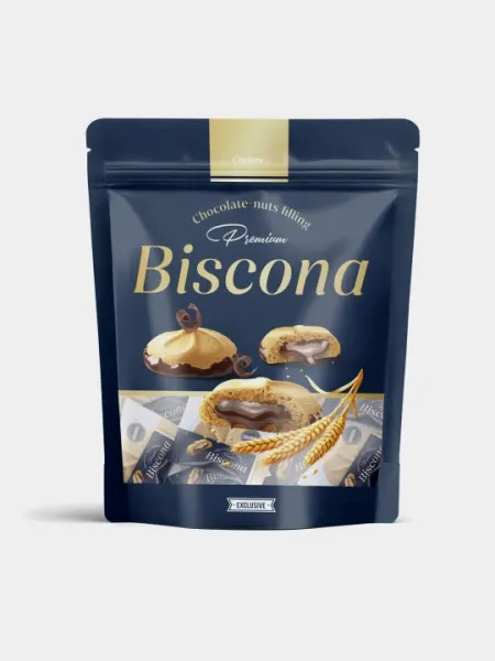 Biskona (Шоколадно-ореховой начинкой) (340 гр) Х 2 шт