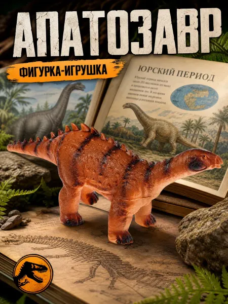 Рассказы о животных Игрушечная фигурка динозавра для детей пластик Апатозавр