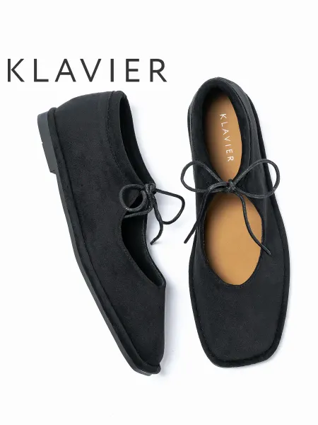 KLAVIER Балетки женские черные