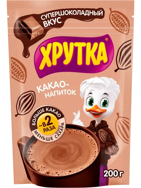 Какао-напиток быстрорастворимый ХРУТКА Супершоколадный