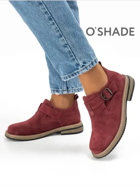 O`SHADE Полуботинки женские бордовые
