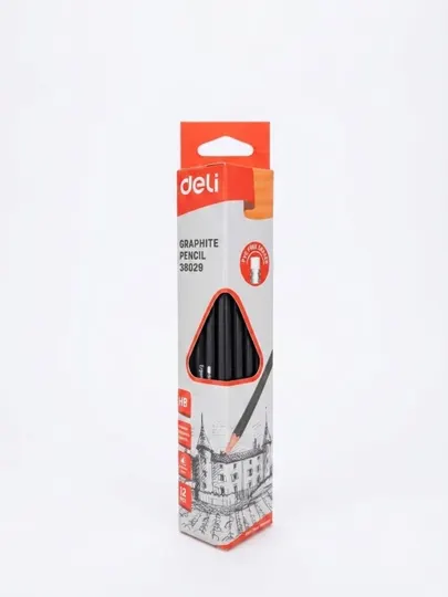 Набор чернографитных карандашей Deli 38029 (12 штук)