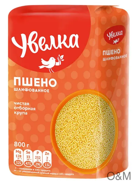 Пшено шлифованное «Увелка», 2шт