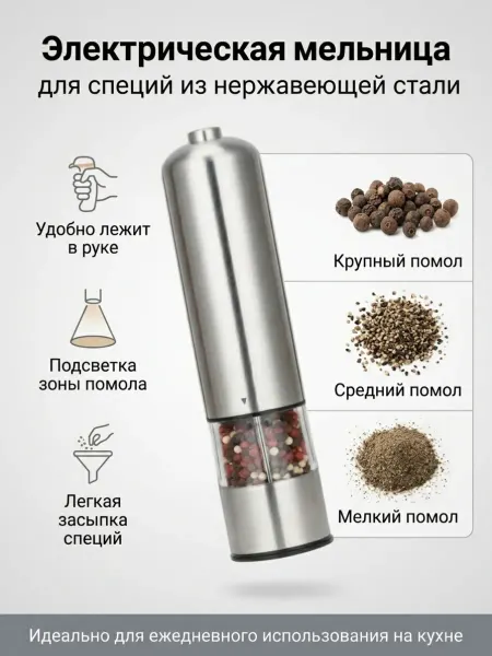 Электрическая мельница для специй