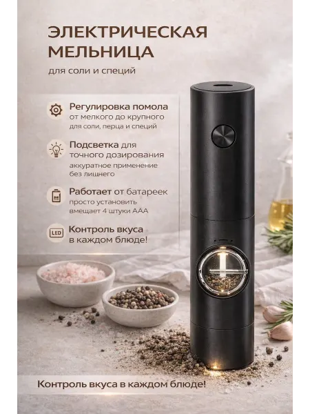 Мельница для специй электрическая
