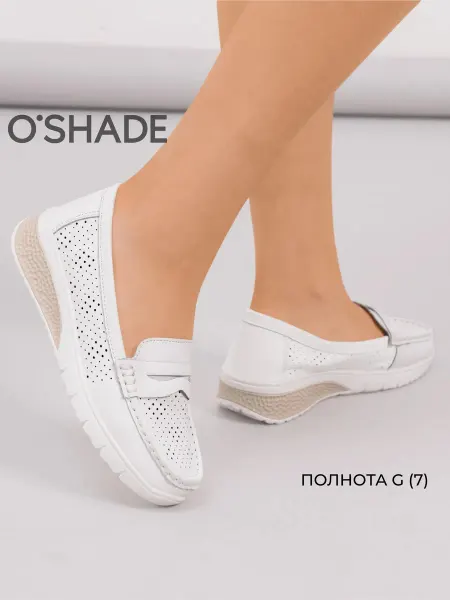 O`SHADE Мокасины женские кожаные