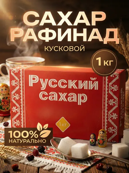 ЮНФУД Белый сахар руский 1кг