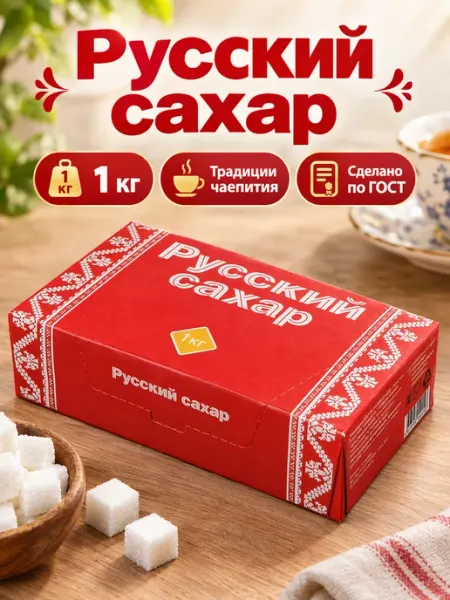 Русский сахар Сахар рафинад Русский 1 кг