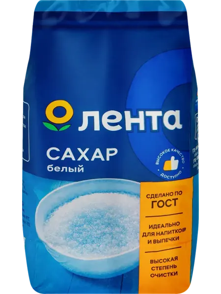 Лента Сахар белый, ГОСТ, 1кг, 2шт