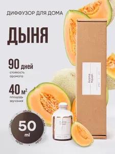 Диффузор для дома с палочками/Аромадиффузор/Дыня/Ароматизатор для дома парфюмированный