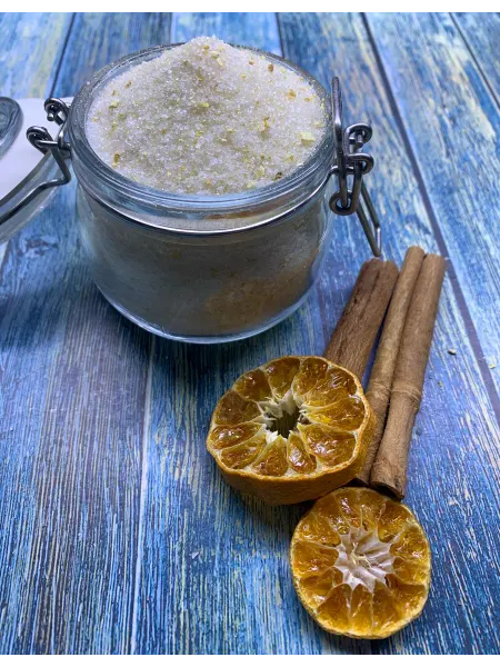 Сахар с апельсином и корицей