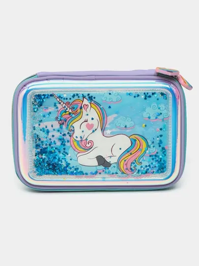 Пенал с шейкером "Unicorn", Голубой