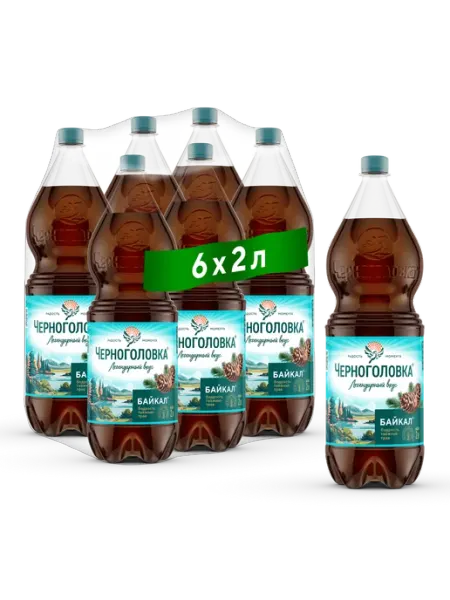 Черноголовка Лимонад "Байкал" газированный, 2 л х 6 шт