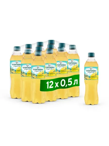 Черноголовка Лимонад "Оригинальный" газированный, 0,5 л х 12 шт