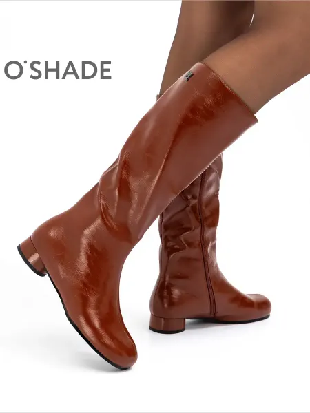 O`SHADE Сапоги женские демисезонные коричневые