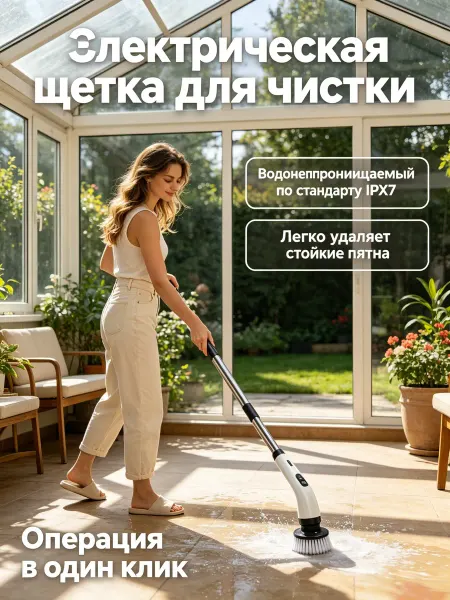 Xiaomi Щеткадляуборкиэлектрическаясосменныминасадкамипрактичная