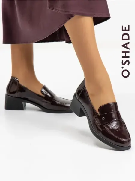 O`SHADE Туфли бордовые женские