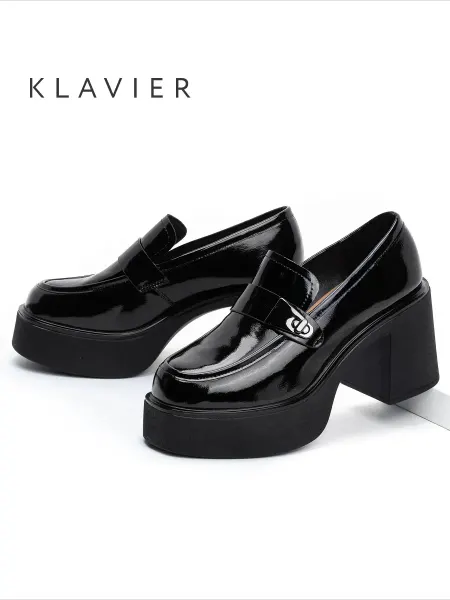 KLAVIER Туфли на платформе женские черные