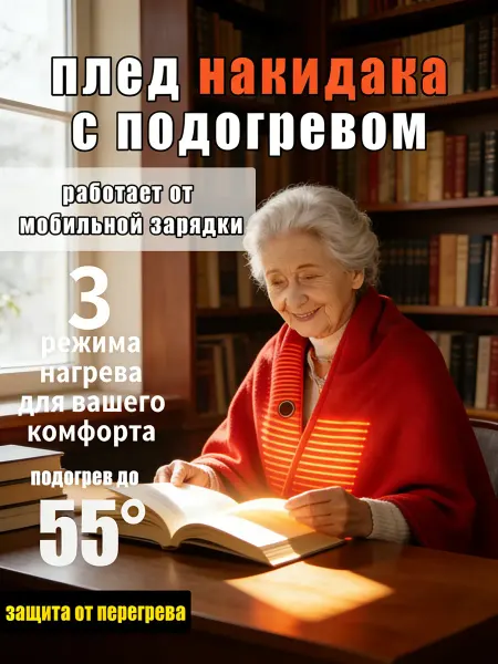 Шаль женская шаль женская теплая Электроодеяло