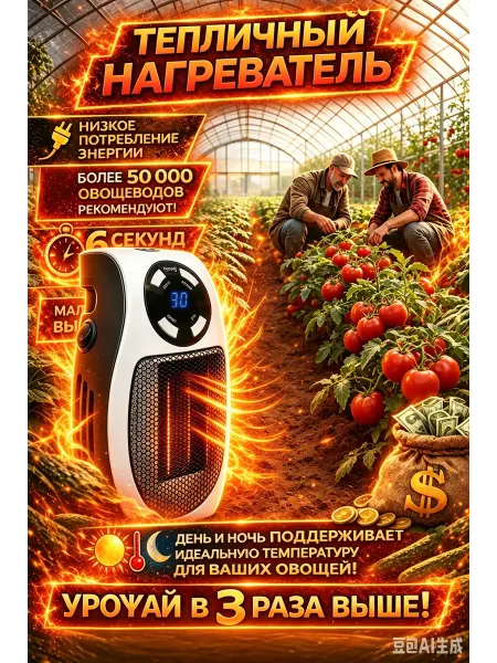 Портативный обогреватель для теплицы