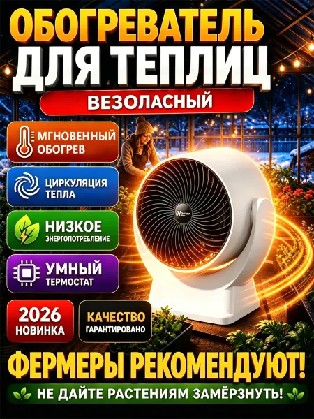Обогреватель для теплицы безопасный