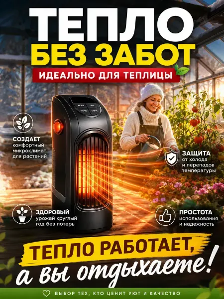 Обогреватель для теплицы на аккумуляторе