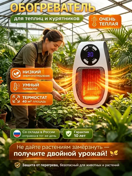 Портативный обогреватель для теплицы