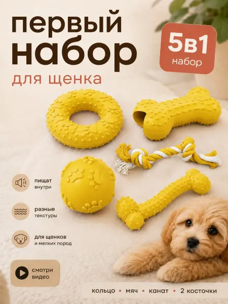 ГавГарин Набор игрушек для собак 5 штук