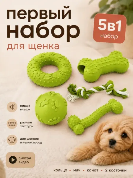 ГавГарин Набор игрушек для собак 5 штук