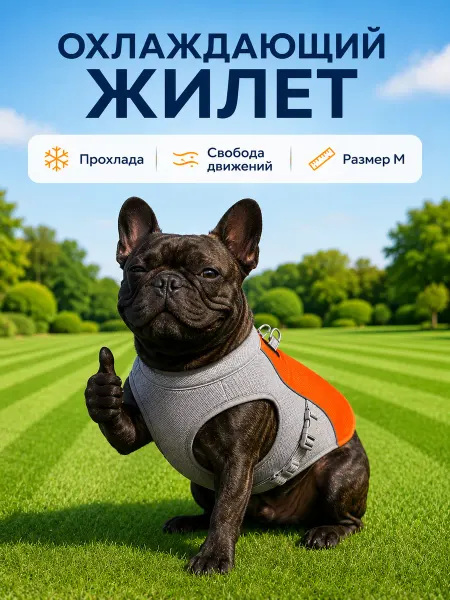 Охлаждающий жилет для собак