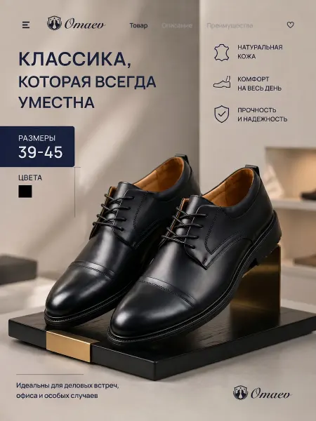 Omaev Туфли мужские классические