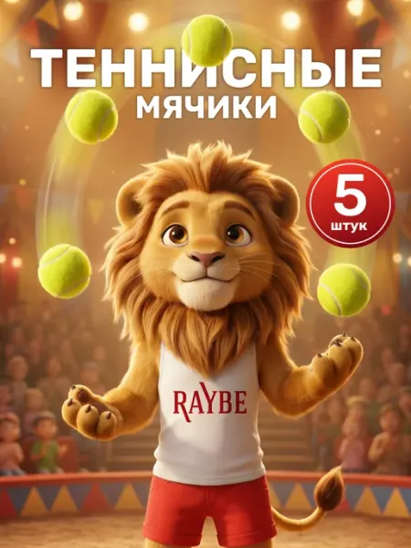 Raybe Теннисные мячи 5 штук