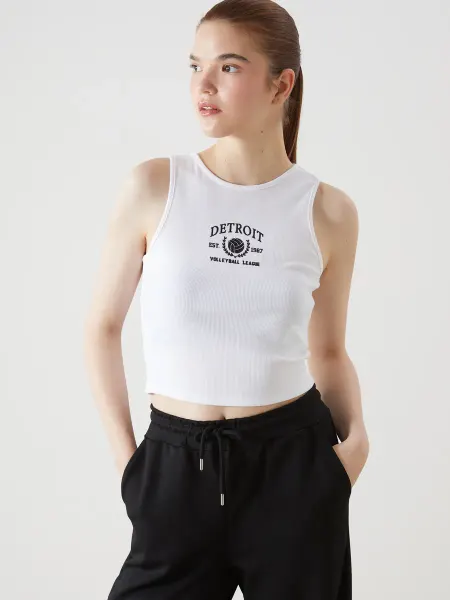 LC Waikiki Женский белый Майка спортивная женская